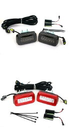 2in1 LED リア バンパー フォグ バックアップ ライト リバース ランプ 適用: メルセデス・ベンツ Gクラス W463 G500 G550 G55 AMG 1986-2015 スモーク・レッド AL-NN-5337 AL Car light
