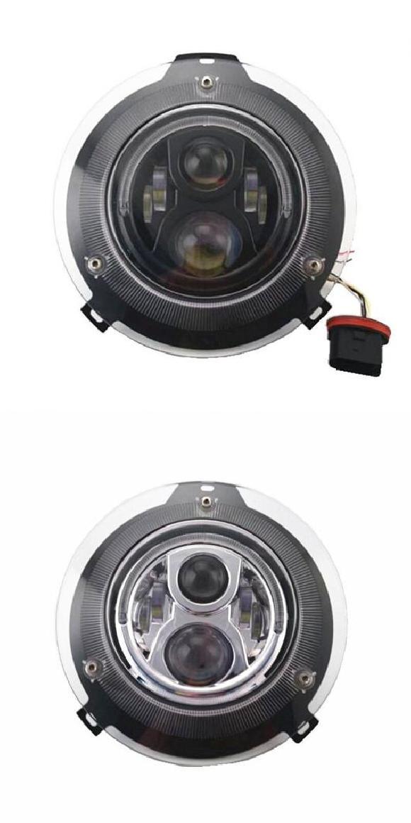 インチ 75W IP67 ハイ ロー ビーム LED ヘッドライト 適用: ベンツ W463 G500 G350 G55 G63 AMG 07-15 ブラック・クロム AL-NN-5919 AL  Car light