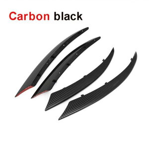 4ピース フロント フォグランプ グリル グリル 装飾 カバー ステッカー 適用: メルセデス・ベンツ C クラス W205 C180 C200 C250 C260 C300 15 光沢ブラック・カーボン ブラック AL-NN-8071 AL Exterior parts for