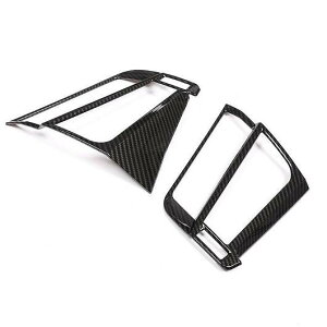 2�s�[�X �T�C�h �G�A �R���f�B�V���� �J�o�[ �g���� �ʋC�� �t���[�� �J�o�[ �g���� �K�p: BMW X5 X6 F15 F16 2014-2018 �u���b�N�E�V���o�[ AL-NN-9118 AL Interior parts for cars