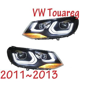2ピース 適用: ヘッドライト TOUAREG2011 2012 2013 2014 DRL レンズ ダブル ビーム H7 HID キセノン BI モデル1スタイル VW トゥアレグ 2011-2015 AL-OO-0409 AL Car light