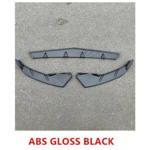 ABS ペイント カーボンファイバー フロント バンパー スポイラー リップ スプリッター カバー 適用: アウディ/AUDI A3 S3 Sライン 2021 2022 ABS 光沢ブラック AL-OO-2852 AL Exterior parts for cars