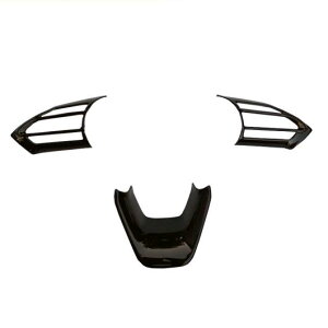 適用: トヨタ アクア 2021 2022 ABS ステアリング ホイール スイッチ ボタン コントロール パネル カバー ベゼル トリム モールディング ブラック AL-OO-3806 AL Interior parts for cars