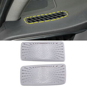 オーディオ スピーカー カバー ドア スピーカー カバー ホーン トリム アクセサリー 適用: トヨタ ハリアー 2020 2021 2022ドア ラウドスピーカー カバー フロント 通気口 AL-OO-4742 AL Car parts