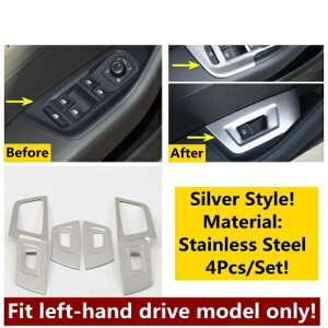 ���A �g�����N �{�^��/�h�A �X�s�[�J�[/�V�t�g �M�A �p�l�� �X�e�����X �X�`�[�� �J�o�[ �g���� �K�p: �t�H���N�X���[�Q��/VOLKSWAGEN �A���e�I�� 2018-2021 �^�C�vB AL-OO-4976 AL Interior parts for cars