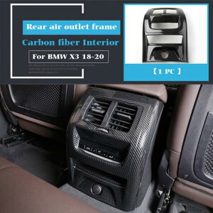 �C���e���A ���� ���[���f�B���O �J�[�{���t�@�C�o�[ �G�A �R���f�B�V���� CD �R���g���[�� �p�l�� �X�e�b�J�[ �K�p: BMW X3 X4 G01 G02 �ʋC�� �{�^�� �^�C�v010 AL-OO-4916 AL Interior parts for cars