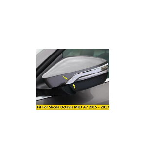 ABS �N���[�� �T�C�h �h�A �o�b�N�~���[ �~���[ �X�g���b�v �J�o�[ �g���� �K�p: �V���R�_ �I�N�^���B�A MK3 A7 2015 2016 2017 �A�N�Z�T���[ �G�N�X�e���A AL-OO-5439 AL Exterior parts for cars