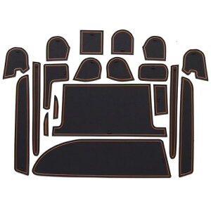 ゲート スロット カップ パッド マット 適用: トヨタ 2015-2017 ヴォクシー ノア 80 85 インテリア アクセサリー ドア 隙間 ヴォクシー 80 レッド〜ヴォクシー 80 ブラウン AL-OO-5819 AL Car parts