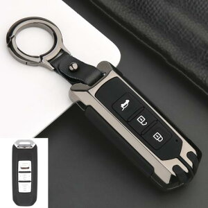 亜鉛 合金+シリコン キー カバー ケース 適用: BAOJUN 530 730 560 310 310W 510 E100 E200 2014-2017 2018 2019 2020 2021 アクセサリー A ブラック〜B シルバー AL-OO-6194 AL Interior parts for cars