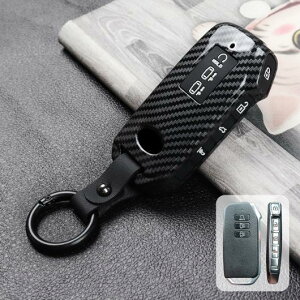 適用: 起亜 セドナ カーニバル ソレント 4 K5 GT 2020 2021 2022 キー カバー ケース 7 ボタン リモート フォブ シェル カーボンファイバー アクセサリー A ブラック〜B ブルー AL-OO-6359 AL Interior parts fo