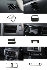 適用: 日産 ナバラ 2017-2020 ステンレス ブラック ドア ウインドウ ガラス リフト コントロール スイッチ パネル カバー トリム アクセサリー スモール 吹き出し口～リア USB AL-OO-7251 AL Interior parts for cars