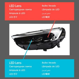 ヘッド ランプ 適用: オペル/OPEL ビュイック/BUICK GL8 LED ヘッドライト 2017-2020 ヘッドライト GL8 DRL ウインカー ハイ ビーム エンジェル アイ プロジェクター レンズ フル LED AL-OO-7940 AL Car light