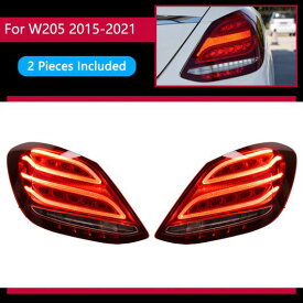 テール ランプ 適用: メルセデス・ベンツ W205 LED テールライト 2014-2021 C180 C200 C260 C300 リア フォグ ブレーキ ウインカー レッド AL-OO-8005 AL Car light
