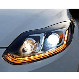適用: フォード/FORD フォーカス MK3 ヘッドライト 2012 2013 2014 ダイナミック ウインカー ヘッドライト フロント バイキセノン レンズ ダブル ビーム HID キット 4300K～8000K AL-OO-8261 AL Car light