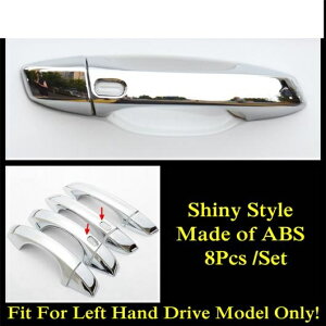 ABS クローム/カーボンファイバー ドア ハンドル ボウル フレーム カバー トリム 適用: VW フォルクスワーゲン/VOLKSWAGEN ゴルフ 7 7.5 MK7 2014-2019 エクステリア アクセサリー タイプB AL-PP-0091 AL Exter