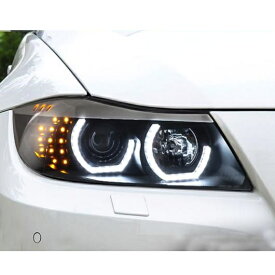 ヘッドライト 適用: BMW E90 ヘッドランプ 318i 320i 325i ヘッドライト LED エンジェルアイ フロント ライト 318 320 325 バイキセノン LEN 4300K～8000K AL-OO-8883 AL Car light