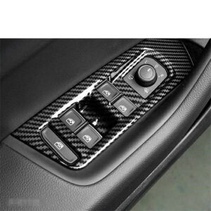 �h�A �A�[�����X�g �E�C���h�E �K���X ���t�g �{�^�� �p�l�� �J�o�[ �g���� �K�p: �t�H���N�X���[�Q��/VOLKSWAGEN �A���e�I�� 2018 2019 2020 �J�[�{���t�@�C�o�[ ABS AL-PP-0945 AL Interior parts for cars