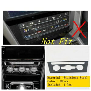 �Z���^�[ �R���g���[�� �G�A�R�� AC �X�C�b�` �m�u �J�o�[ �g���� �u���b�N/�V���o�[/�J�[�{���� �K�p: �t�H���N�X���[�Q��/VOLKSWAGEN �A���e�I�� 2018-2020 �u���b�N�E�V���o�[ AL-PP-1320 AL Interior pa