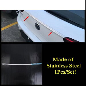 適用: フォルクスワーゲン/VOLKSWAGEN T-ROC 2018-2022 リア テール トランク メンバー アッパー テールゲート インテリア ストリップ カバー キット トリム ステンレス スチール タイプB AL-PP-1439 AL Ex