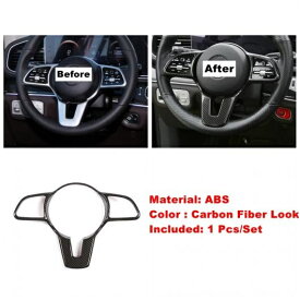ABS カーボンファイバー インテリア キット ステアリング ホイール/ギア ボックス/エア AC カバー トリム 適用: メルセデス・ベンツ GLE GLS GLE320 450 2020 2021 タイプB AL-PP-1725 AL Interior parts for cars