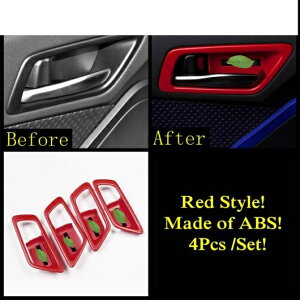 適用: トヨタ C-HR CHR 2016-2022 ギア ヘッド ライト ウインドウ リフト エア AC ハンドル ボウル アームレスト ボックス カバー トリム レッド アクセサリー インテリア タイプE AL-PP-1912 AL Interior pa