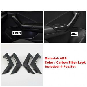 ドア ボウル リフト ボタン ピラー A ギアボックス パネル カバー トリム 適用: フォルクスワーゲン/VOLKSWAGEN T-ROC T ROC 2018-2021 カーボン調 アクセサリー タイプI AL-OO-9036 AL Exterior parts for cars