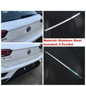 リア トランク テール ドア メンバー & アッパー テールゲート オーバーレイ ストリップ カバー トリム 適用: フォルクスワーゲン/VOLKSWAGEN VW T-ROC T ROC 2017-2021 アクセサリー タイプA AL-OO-9165 AL