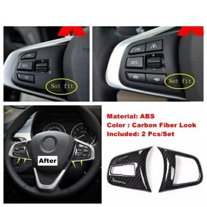 �G�A AC �M�A �{�b�N�X ���[�h ���C�g �R���g���[�� �p�l�� �J�o�[ �g���� �K�p: BMW X1 F48 2016-2021 �J�[�{���t�@�C�o�[ �C���e���A �L�b�g M AL-OO-9179 AL Interior parts for cars
