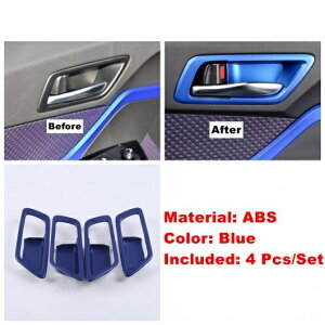 インナー ドア ハンドル ボウル 装飾 フレーム カバー トリム 適用: トヨタ C-HR CHR 2016-2022 インテリア アクセサリー カーボンファイバー タイプA・タイプE AL-OO-9312 AL Interior parts for cars