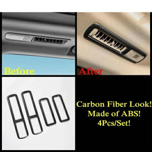 カーボンファイバー アクセサリー ウインドウ リフト ステアリング ホイール ギア ドリンクホルダー エア AC カバー トリム 適用: トヨタ ハイランダー/クルーガー 2020-2022 モデル B AL-OO-9713 AL