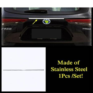 リア トランク テールゲート ドア モールディング ストリップ インテリア カバー トリム 適用: トヨタ ハイランダー/クルーガー 2020 2021 2022 ステンレス スチール モデル B AL-OO-9759 AL