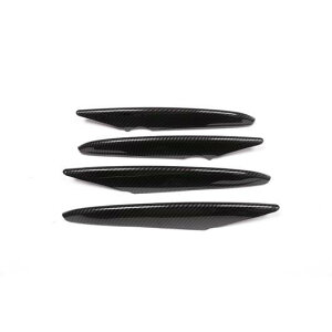 カーボンファイバー 適用: メルセデス・ベンツ GLC クラス X253 2017 2018 ABS クローム エア インテーク グリル ストリップ トリム アクセサリー 4ピース カーボン調 AL-PP-2134 AL Exterior parts for cars