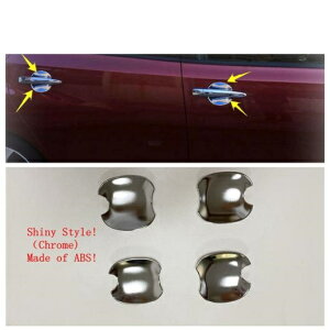 クローム ドア ハンドル ボウル/フロント フォグライト/バックミラー ミラー カバー トリム 適用: 日産 リーフ 2018-2022 ABS エクステリア アクセサリー タイプC AL-PP-3993 AL Exterior parts for cars