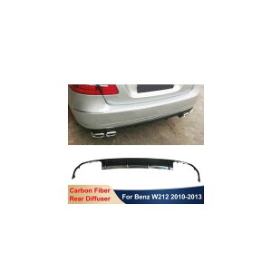 W212 リアル カーボンファイバー リア リップ バック バンパー スポイラー ディフューザー ボディ キット 適用: メルセデス ベンツ W212 E260 E300 E350 バンパー 2010 - カーボン AL-OO-2121 AL Exterior parts