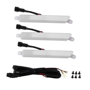 3ピース LED DRL デイタイム ランニング ライト フロント メッシュ マスク グリル カバー LED ライト フォグ ランプ 適用: フォード/FORD レンジャー T7 T8 エベレスト AL-PP-8288 AL Car parts