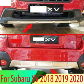 適用: スバル XV 2018 2019 2020 ステンレス スチール フロント リア バンパー スキッド プロテクター ガード プレート AL-QQ-3706 AL Car parts