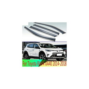 適用: トヨタ RAV4 XA40 2014 2015 2016 2017 2018 プラスチック エクステリア バイザー 吹き出し口 シェード ウインドウ サン レイン ガード デフレクター 4ピース AL-QQ-4208 AL Exterior parts for cars