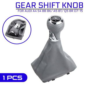 ブーツ カバー ゲートル レバー シフター PU レザー 6速 マニュアル ギア シフト ノブ 適用: アウディ/AUDI A4 S4 B8 8K/A5 8T/Q5 8R 07-15 S-ライン AL-QQ-5387 AL Interior parts for cars