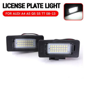 2�s�[�X LED �i���o�[�v���[�g ���C�g �K�p: �A�E�f�B/AUDI A4 B8 A5 Q5 S5 TT S4 A1 A6 S6 A7 S7 VW �S���t MK6 �W�F�b�^ �p�T�[�g �g�D�[���� �v���[�g ���C�g �����v AL-QQ-6109 AL Car parts