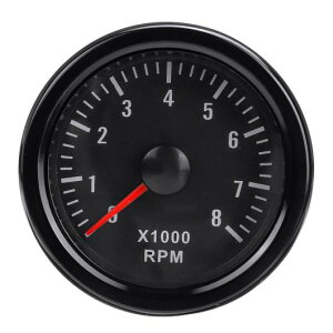12V Kp: fB[[ [^[ GW 52mm 0-8000 RPM ON _bV GNgJ ^R[^[ Q[W AL-QQ-6188 AL Car parts