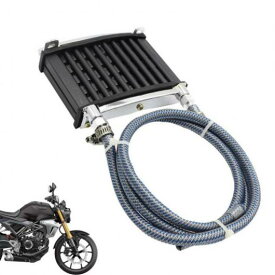 1セット アルミニウム ユニバーサル オートバイ オイル クーラー 適用: ATV 125CC/140CC/150CC ブラック AL-RR-5495 AL Motorcycle parts