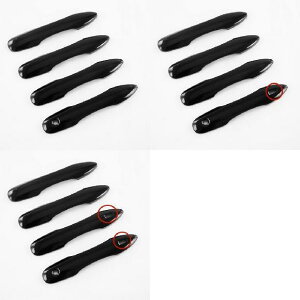 適用: トヨタ プリウス 50 XW50 2016-2021 光沢ブラック クローム ドア ハンドル カバー ボウル トリム ステッカー スタイリング アクセサリー AL-RR-1003 AL Car parts