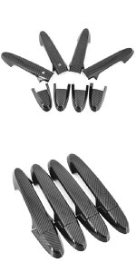 適用: ホンダ フィット ジャズ 2014 2015 2016 2017 2018 2019 2020 カーボンファイバー クローム サイド ドア ハンドル カバー ステッカー スタイリング アクセサリー AL-RR-1296 AL Car parts