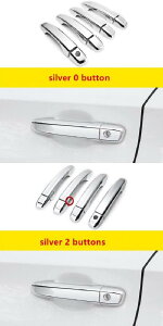 適用: ホンダ アコード 2018 2019 2020 2021 カーボンファイバー クローム サイド ドア ハンドル カバー ステッカー スタイリング アクセサリー AL-RR-1346 AL Exterior parts for cars