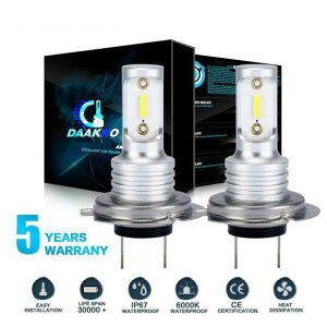 H7 LED wbhCg ou Ro[W Lbg HI/LO r[ 8000LM 6000K X[p[ uCg CeA fUC ANZT[ AL-RR-5826 AL Car parts