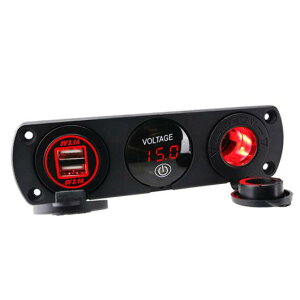 5V 2.1A VK[\Pbg \Pbg + fA USB |[g `[W[ dv pl Kp: 12-24V GNgjbN ANZT[ bh`O[ AL-RR-6545 AL Interior parts for cars