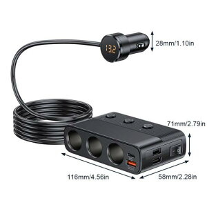 7 |[g VK[\Pbg Xvb^ 128W PD QC3.0 NCbN [d USB `[W[ 12V/24V \Pbg A_v^ 1 Zbg AL-RR-6805 AL Car parts