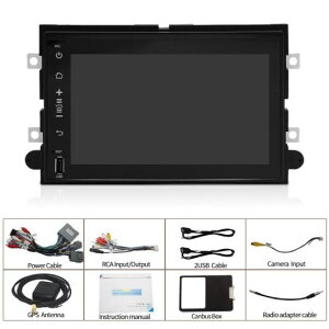2 DIN ラジオ マルチメディア プレーヤー 適用: フォード/FORD F150 F250 F350 F500 エクスプローラー フォーカス フュージョン マスタング エッジ ナビゲーション ステレオ ブラック AL-RR-3244 AL Car part