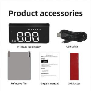 デジタル HUD ヘッド アップ ディスプレイ GPS シールド プロジェクション スピードメーター オーバー スピード 疲労 アラーム ドライビング リマインダー 適用: オール ホワイト・グリーン AL-