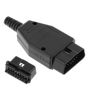 OBD-II DIY �u���b�N 16PIN �I�X �G�N�X�e���V���� �I�[�v�� �P�[�u�� �f�f �C���^�[�t�F�[�X �R�l�N�^ �v���O SR �V�F�� �X�N�����[ AL-RR-5055 AL Car parts